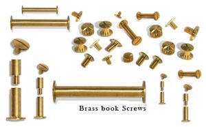 brass book screws