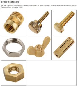brass fasteners