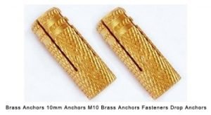 Brass 10mm Anchors M10 Brass Anchors Fasteners Drop Anchors