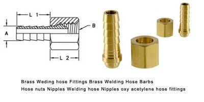 Brass Welding Hose Nipples Welding Hose Fittings Hose Tails Hose Barbs
