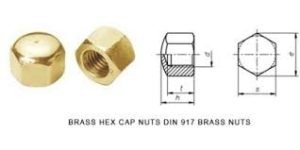 DIN 917 Brass Hex Nuts Brass Cap Nuts
