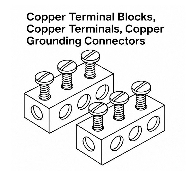 Copper-terminals-Copper-grounding-connectors-Copper-Terminal-blocks