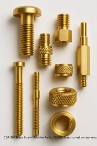 CDA-360-Brass-Screw-Machine-Parts-C36000-Brass-turned-components