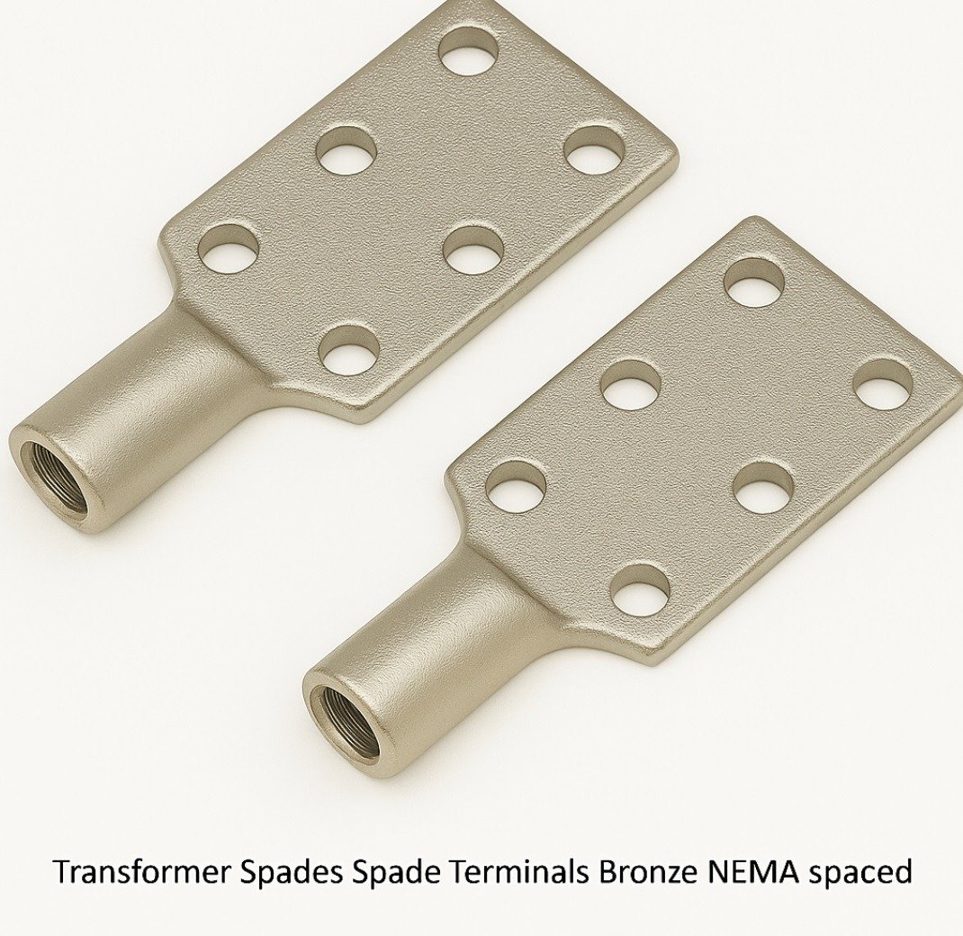 Transformer Spades, Transformer Spade Connectors, Transformer Bronze Spade Terminal