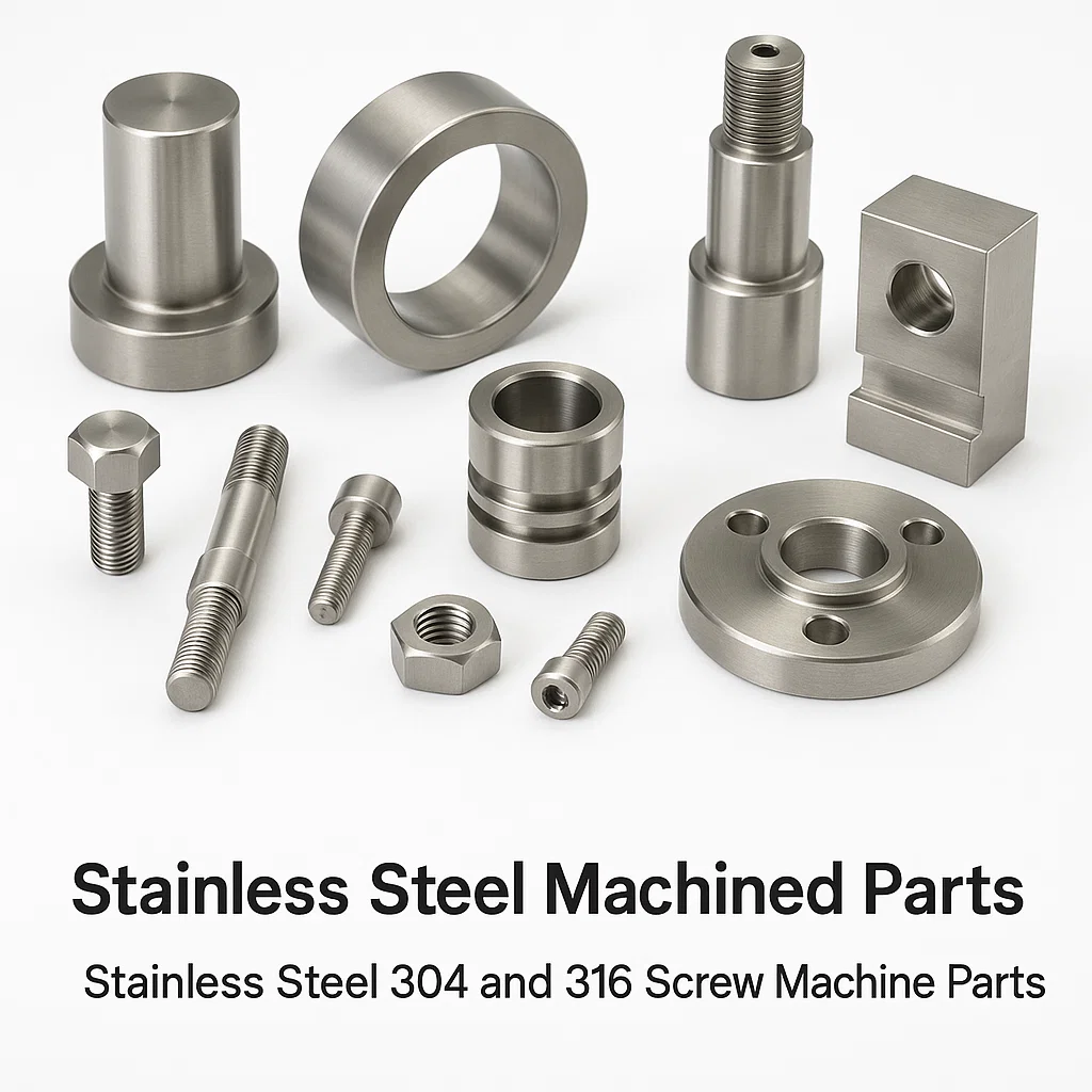 Stainless Steel 304 parts , Stainless Steel 316 components, Stainless Steel turned parts