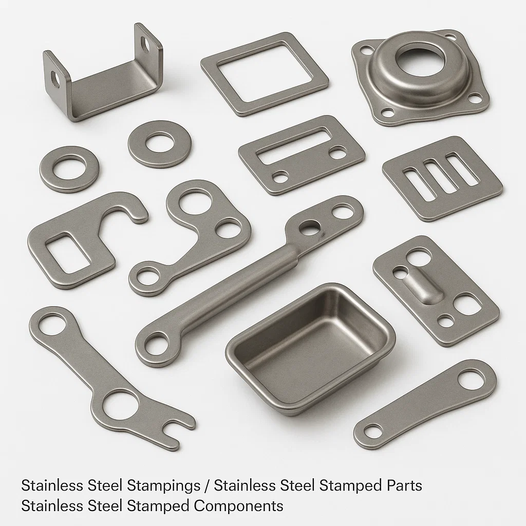 Stainless Steel Stampings, Stainless Steel Stamped parts, Stainless Steel Stamped Components