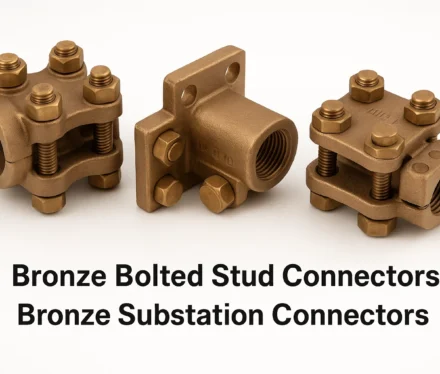 Bronze Bolted Stud Connectors, Bronze Substation Connectors