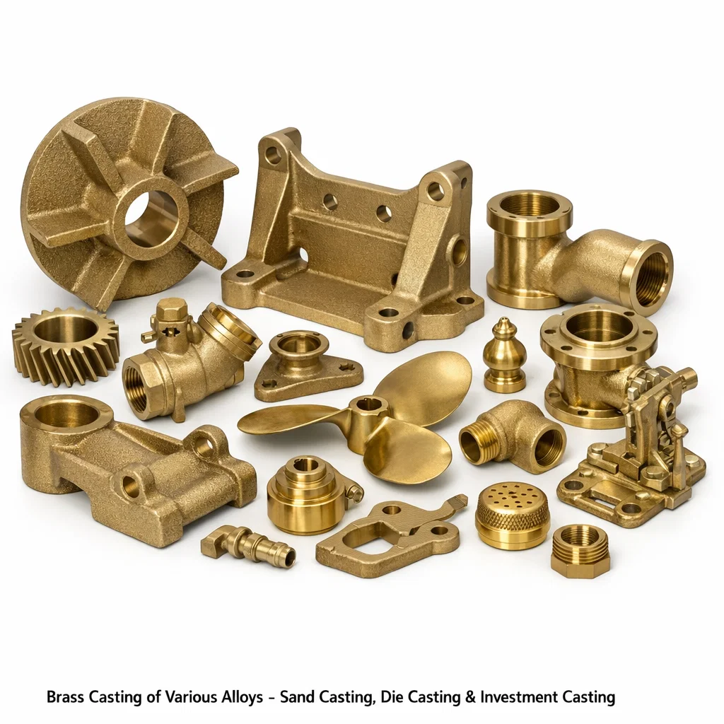 Brass Casting of Various Alloys – Sand Casting, Die Casting & Investment Casting